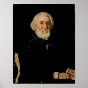Portrait von Ivan S. Turgenev , 1879 Poster