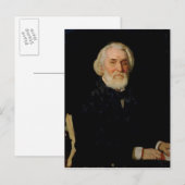 Portrait von Ivan S. Turgenev , 1879 Postkarte (Vorne/Hinten)