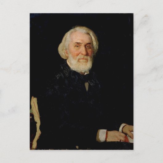 Portrait von Ivan S. Turgenev , 1879 Postkarte (Vorderseite)