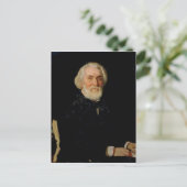 Portrait von Ivan S. Turgenev , 1879 Postkarte (Stehend Vorderseite)