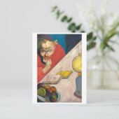 Portrait von Jacob Meyer de Haan | Gauguin | Postkarte (Stehend Vorderseite)