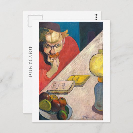 Portrait von Jacob Meyer de Haan | Gauguin | Postkarte (Vorne/Hinten)