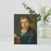 Portrait von Jacques-Louis David als Jugend Postkarte (Stehend Vorderseite)