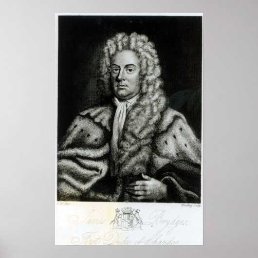 Portrait von James Brydges Poster (Vorne)