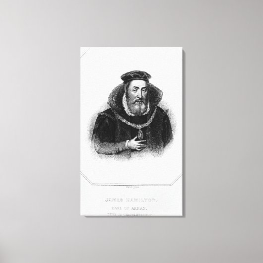 Portrait von James Hamilton, 2nd Earl of Arran Leinwanddruck (Vorderseite)