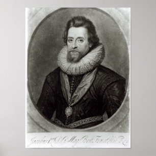 Portrait von James I nach einer Miniatur von Poster