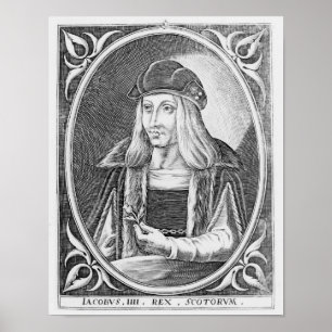 Portrait von James IV von Schottland Poster