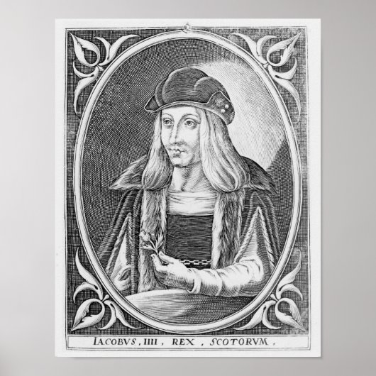 Portrait von James IV von Schottland Poster (Vorne)