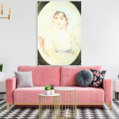 Portrait von Jane Austen Leinwanddruck (Insitu (Wohnzimmer))