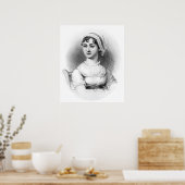 Portrait von Jane Austen Poster (Küche)