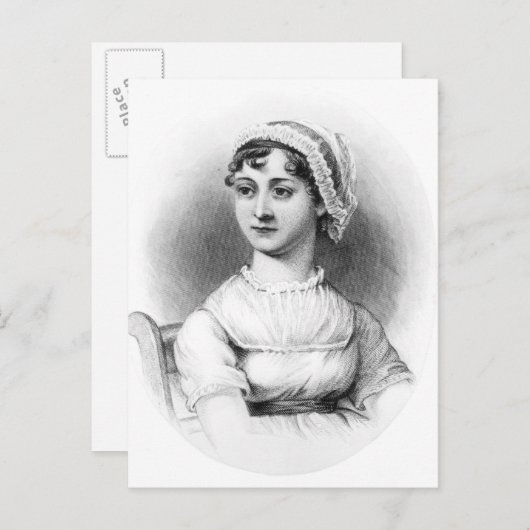 Portrait von Jane Austen Postkarte (Vorne/Hinten)