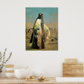 Portrait von Jane Digby el Mezrab (Palmyra) 1859 Poster (Küche)