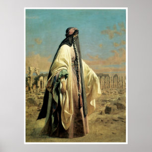Portrait von Jane Digby el Mezrab (Palmyra) 1859 Poster