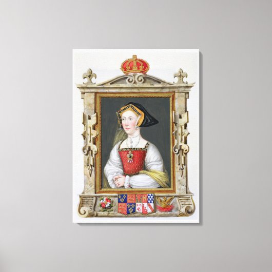Portrait von Jane Seymour (c.1509-37) 3rd Queen of Leinwanddruck (Vorderseite)