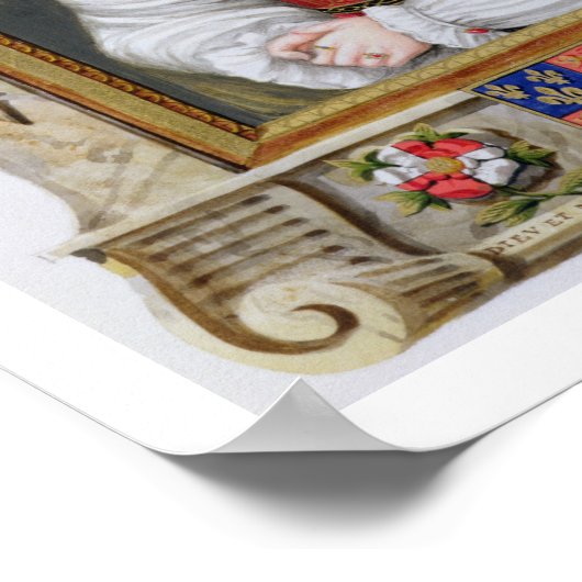 Portrait von Jane Seymour (c.1509-37) 3rd Queen of Poster (Ecke)