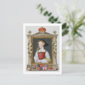 Portrait von Jane Seymour (c.1509-37) 3rd Queen of Postkarte (Stehend Vorderseite)