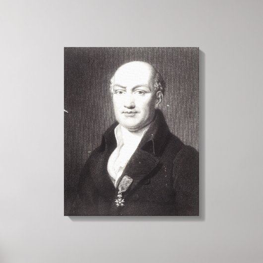 Portrait von Jean Baptiste Joseph Delambre Leinwanddruck (Vorderseite)