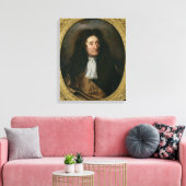 Portrait von Jean de La Fontaine Leinwanddruck (Insitu (Wohnzimmer))