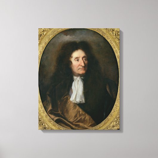 Portrait von Jean de La Fontaine Leinwanddruck (Vorderseite)