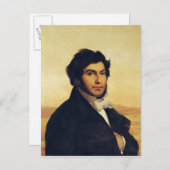 Portrait von Jean-Francois Champollion 1831 Postkarte (Vorne/Hinten)