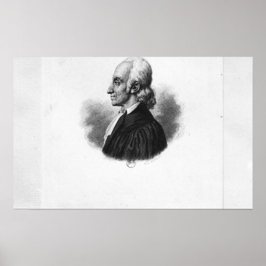 Portrait von Jean Frederic Oberlin Poster (Vorne)