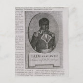 Portrait von Jean-Jacques Dessalines Postkarte (Vorderseite)