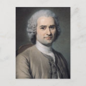 Portrait von Jean Jacques Rousseau Postkarte (Vorderseite)