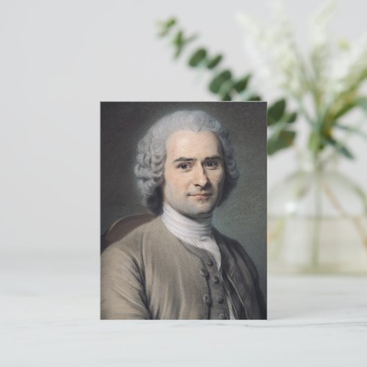 Portrait von Jean Jacques Rousseau Postkarte (Stehend Vorderseite)