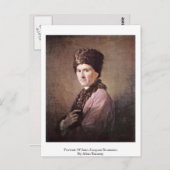 Portrait von Jean-Jacques Rousseau von Allan Ramsa Postkarte (Vorne/Hinten)
