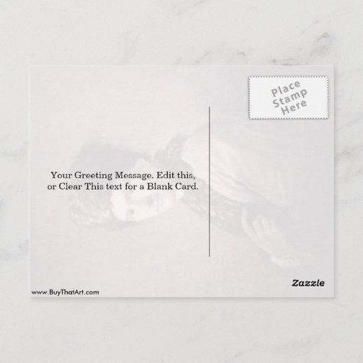 Portrait von Jean-Jacques Rousseau von Allan Ramsa Postkarte (Rückseite)