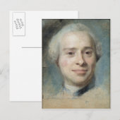 Portrait von Jean Le Rond d'Alembert 1753 Postkarte (Vorne/Hinten)