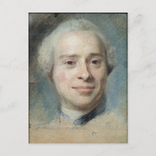 Portrait von Jean Le Rond d'Alembert 1753 Postkarte (Vorderseite)