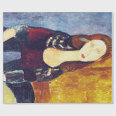 Portrait von Jeanne Hebuterne, Modigliani Geschenkpapier (Flach)