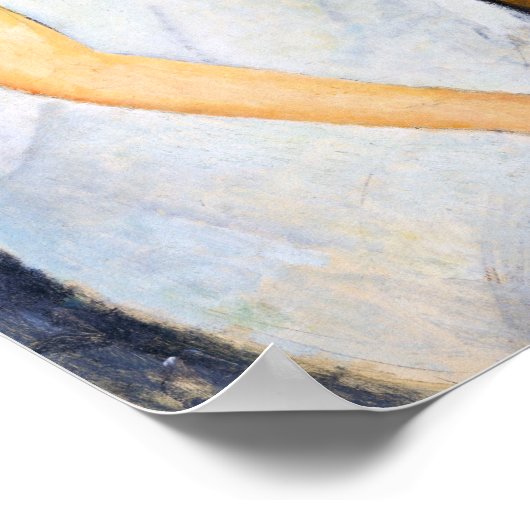 Portrait von Jeanne Hebuterne, Modigliani Poster (Ecke)