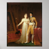 Portrait von Jerome Bonaparte und seiner Ehefrau Poster (Vorne)