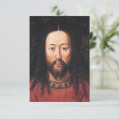 Portrait von Jesus Christus von Jan van Eyck Einladung (Stehend Vorderseite)