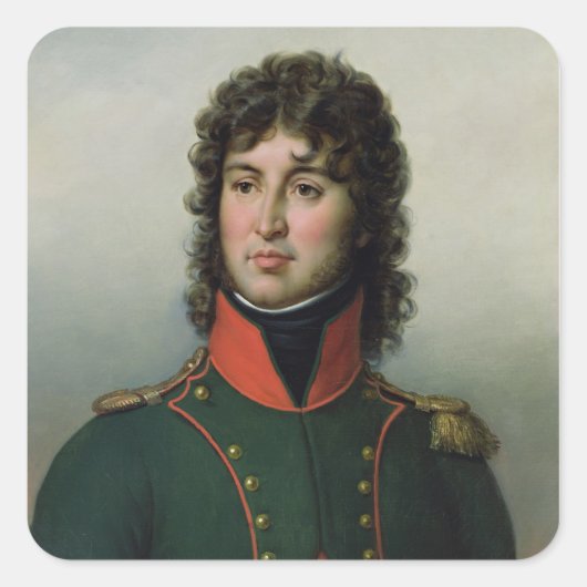 Portrait von Joachim Murat King von Neapel Quadratischer Aufkleber (Vorderseite)