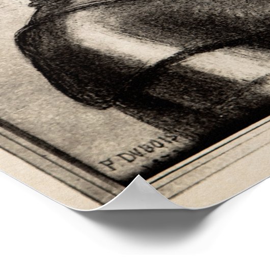 Portrait von Joan of Arc von Paul Dubois Poster (Ecke)