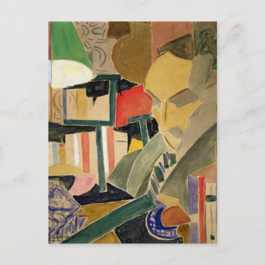 Portrait von Joan Salvat-Papasseit 1918 Postkarte (Vorderseite)