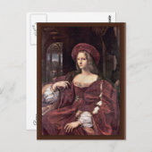 Portrait von Joanna von Aragon von Raffael Postkarte (Vorne/Hinten)