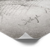 Portrait von Johanes Brahms im Alter von 20 Jahren Poster (Ecke)