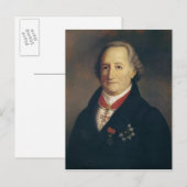 Portrait von Johann Wolfgang von Goethe Postkarte (Vorne/Hinten)