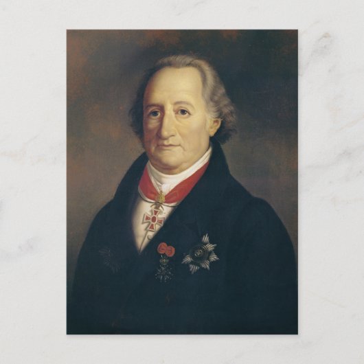 Portrait von Johann Wolfgang von Goethe Postkarte (Vorderseite)