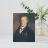 Portrait von Johann Wolfgang von Goethe Postkarte (Stehend Vorderseite)