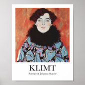 Portrait von Johanna Staude von Gustav Klimt Poster (Vorne)