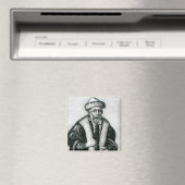 Portrait von Johannes Gutenberg Magnet (In Situ (Geschirrspüler))