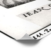 Portrait von Johannes Gutenberg Poster (Ecke)