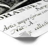 Portrait von Johannes Gutenberg Poster (Ecke)