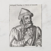 Portrait von Johannes Gutenberg Postkarte (Vorderseite)