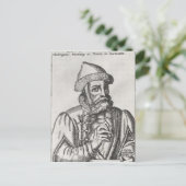 Portrait von Johannes Gutenberg Postkarte (Stehend Vorderseite)